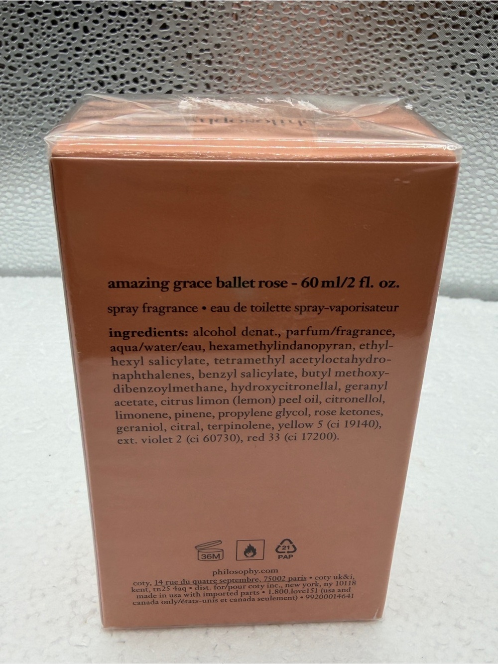 Philosophy Ballet Rose Eau de Toilette Spray - Peach Pink Box - Picture 2 of 4